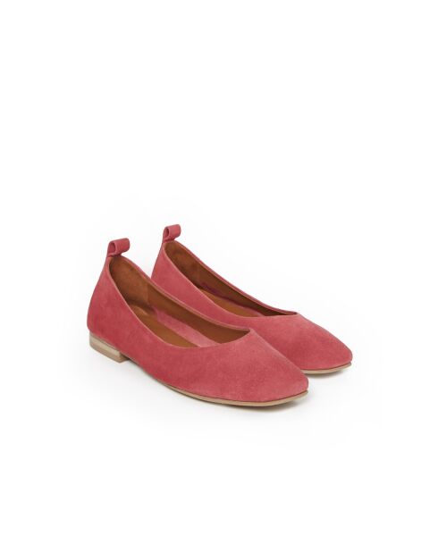 Caliopa 7 roze leren ballerina's