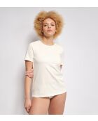 Weißes Seident-Shirt Ever Ease