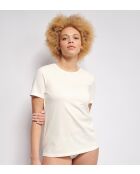 Weißes Seident-Shirt Ever Ease