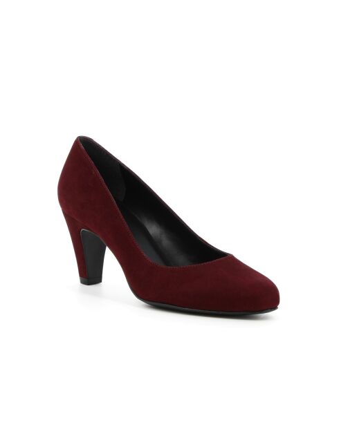 Escarpins Léontine 7 en cuir bordeaux