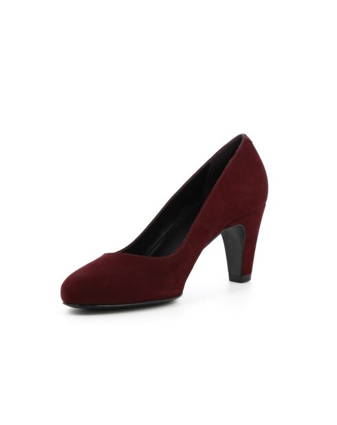 Escarpins Léontine 7 en cuir bordeaux