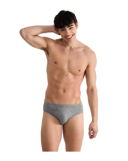 Set di 2 slip Go Natural grigio/blu
