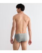 Set di 2 slip Go Natural grigio/blu