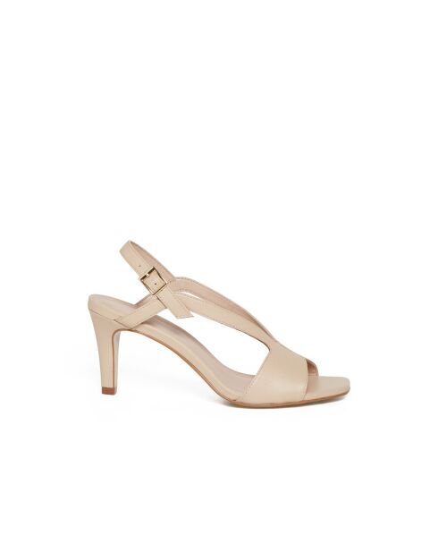 Sandales Hortense en cuir nude