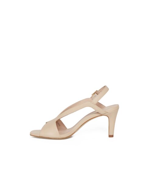 Sandales Hortense en cuir nude