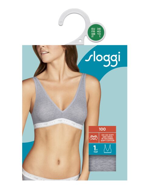 Reggiseno grigio 24/7 100 H