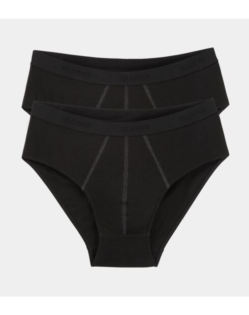 Set di 2 slip midi neri 24/7 H
