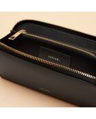 Compagnon Maya en cuir noir - 19,5x10x2 cm