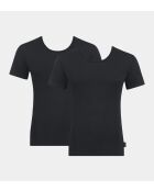 Confezione da 2 magliette nere 24/7 Sh03 O-Neck