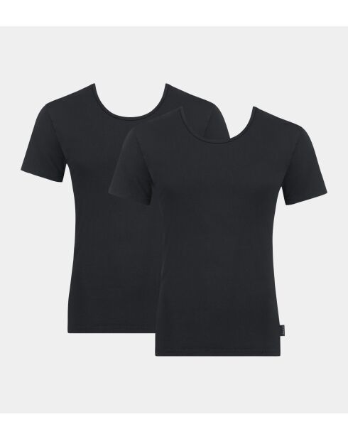Confezione da 2 magliette nere 24/7 Sh03 O-Neck