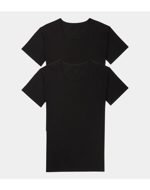 Confezione da 2 magliette nere 24/7 Sh03 O-Neck