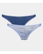 Set di 2 slip blu Go Mini a vita bassa