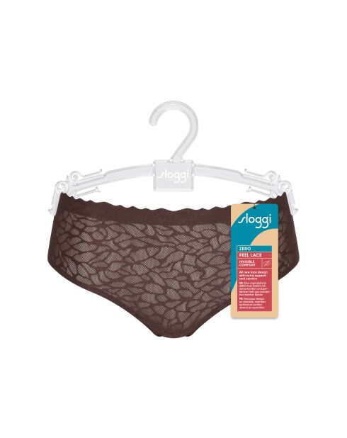 Slip a vita alta Zero Feel Lace 2.0 marrone ebano