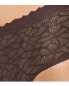 Slip a vita alta Zero Feel Lace 2.0 marrone ebano