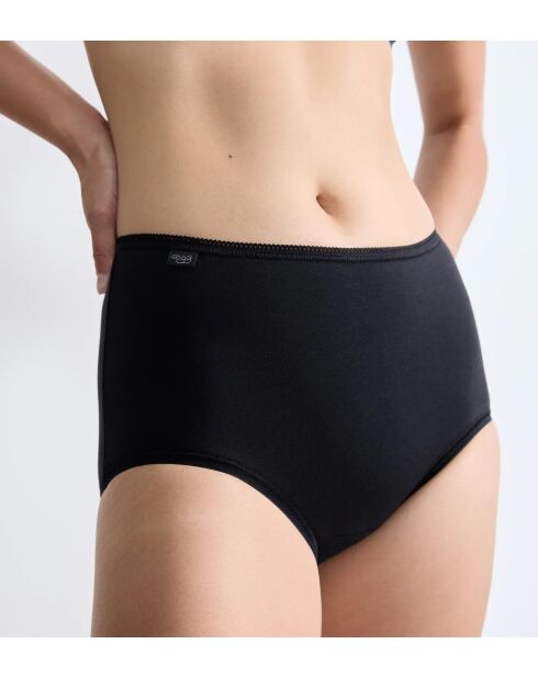 Set di 2 slip midi midi neri 24/7 in cotone H