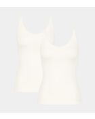 Set van 2 Go 01 zijden wit vest
