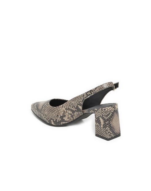 Slingbacks Julie aus Pythonleder