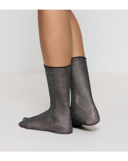 Chaussettes mi mollets transparentes