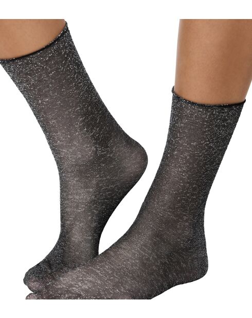 Chaussettes mi mollets transparentes
