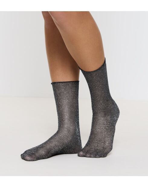 Chaussettes mi mollets transparentes