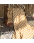 Set aus 2 senfgelben Hossegor-Baumwollfoutas - 100x200 cm