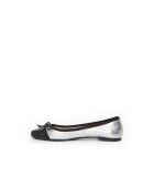 Giulia 6 silberne Lederballerinas