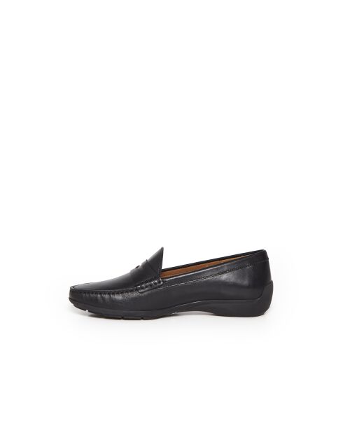 Mocassins Natalia en cuir noirs