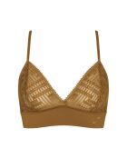 Sujetador S Seven Longline dorado y miel