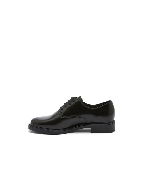 Derbies Alana en cuir noirs