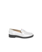 Mocassins Nera en cuir argentés