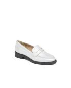 Mocassins Nera en cuir argentés