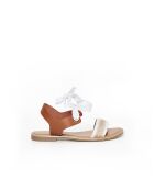 Sandales Paolina 8 en cuir blanches