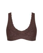 Bralette Zero Feel Lace 2.0 en marrón ébano