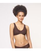 Bralette Zero Feel Lace 2.0 en marrón ébano