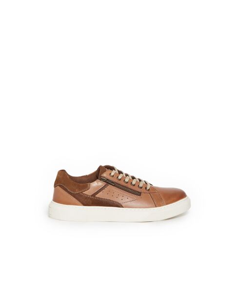 Zapatillas bajas Antoine de piel camel