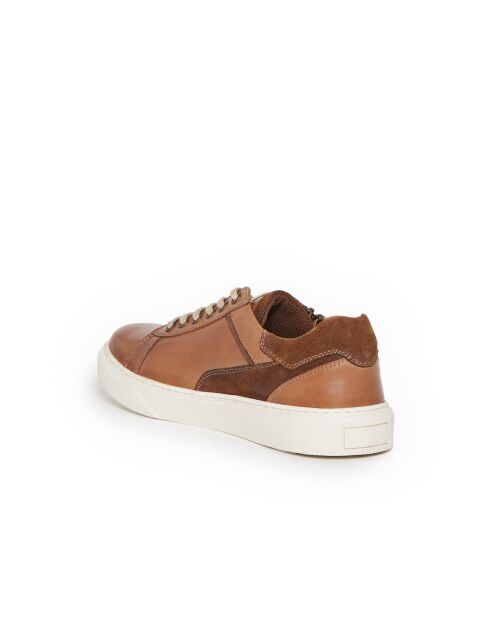 Zapatillas bajas Antoine de piel camel