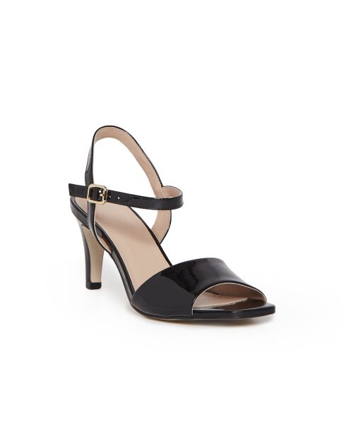 Sandales Flamme en cuir noires