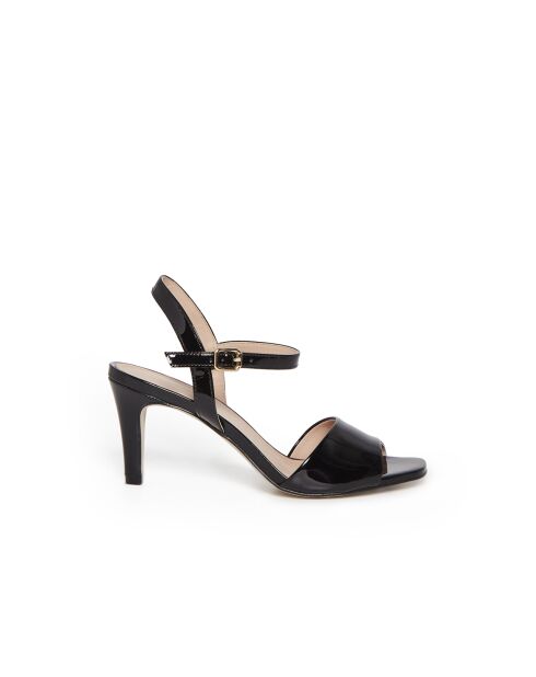 Sandales Flamme en cuir noires