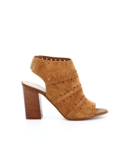 Sandales Carla 6 en cuir camel