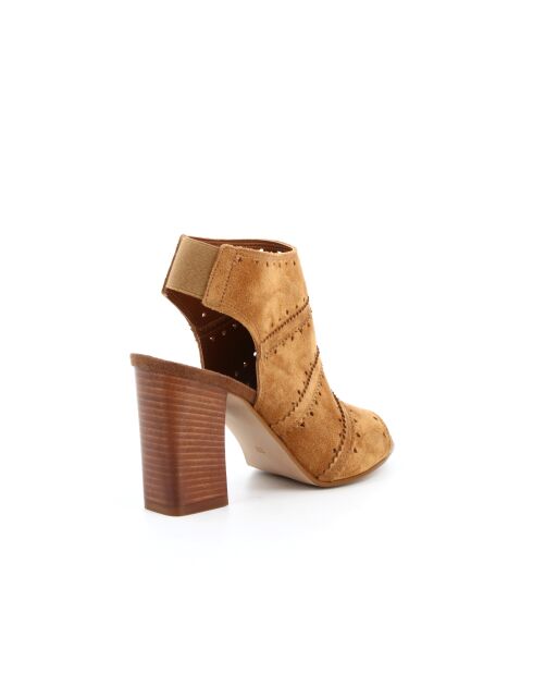 Sandales Carla 6 en cuir camel