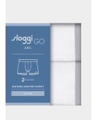 Set van 2 witte Go Abc 2.0 lange boxershorts