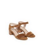Sandales Pearl en cuir camel