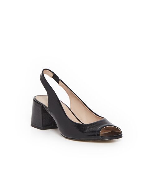 Sandales Lusia en cuir noires