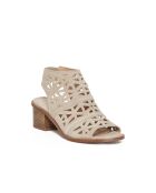 Beige leren sandalen Carioca