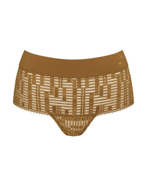 Slip S Seven in oro miele a vita media