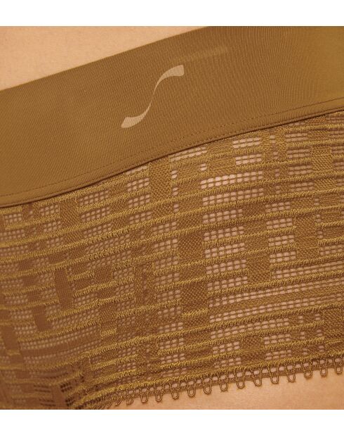 Slip S Seven in oro miele a vita media