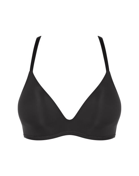 Schwarzer Pu-Push-Up-BH aus weichem Adapt