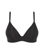 Schwarzer Pu-Push-Up-BH aus weichem Adapt