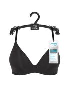 Schwarzer Pu-Push-Up-BH aus weichem Adapt
