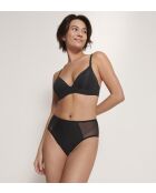 Schwarzer Pu-Push-Up-BH aus weichem Adapt